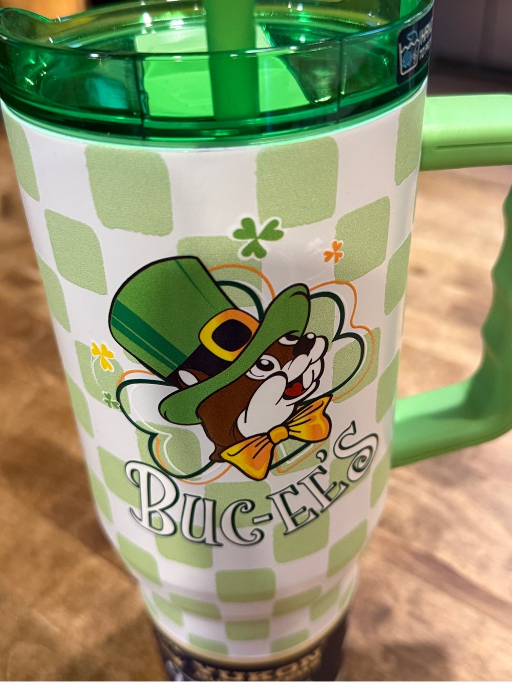 St. Patrick's Day Bucc-ee's Travel Tumbler 40 oz NWT